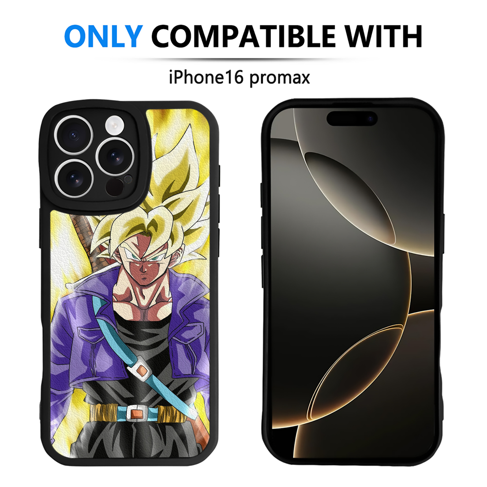 （画像用） ドラゴンボール DRAGON BALL 【iPhone 16シリーズ対応】シリコンスマホケース（レザー調） 材質：シリコン